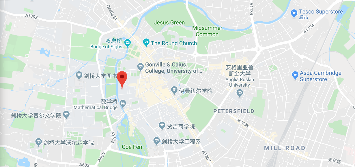 剑桥大学地图